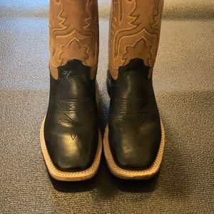 Leather Upper Old West Cowboy Boots Size 5.5